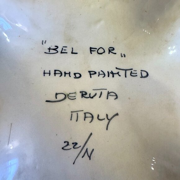 Gorgeous Vintage Deruta Italy Hand Painted Soup Tureen - Picture 8 of 11